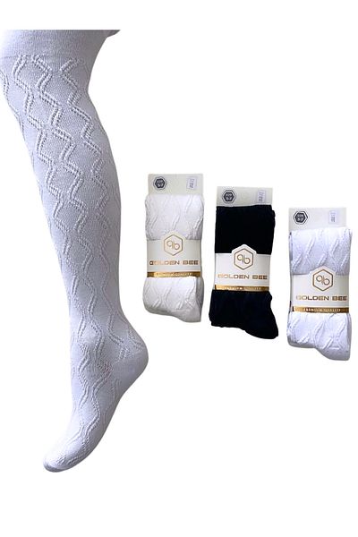socksbox Комплект от 3 детски чорапогащи от естествен памук