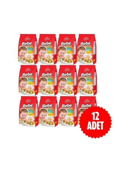 Afia Bebe Bisküvisi Vitamin Katkılı 12x150 Gr