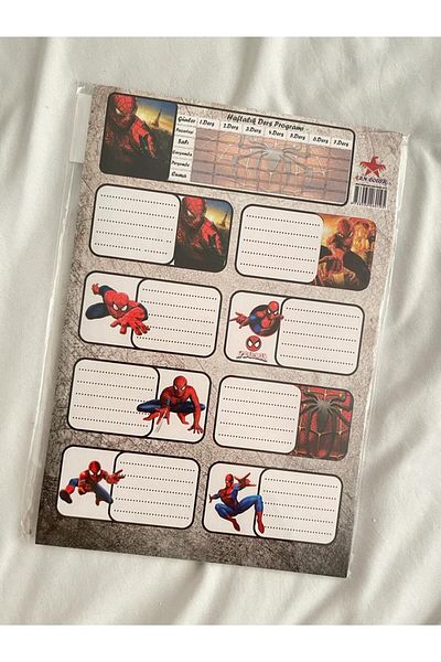 Planet Butik Spider Man 2 Book and Notebook Label