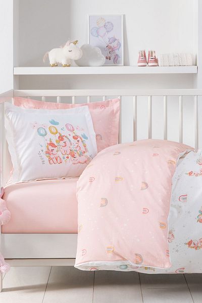 Yataş Mini Unicorn Ranforce Baby Bedding Set