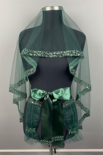 Gürlek Home Verde Elegant Model Paiete Mireasa Henna Voal Facial