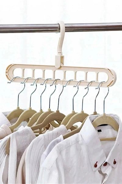 VİGENTİNO 5 τμχ Πολυλειτουργική ντουλάπα Organizer Organizer Magic Hanger T-shirt Κρεμάστρα ρούχων για πουκάμισα