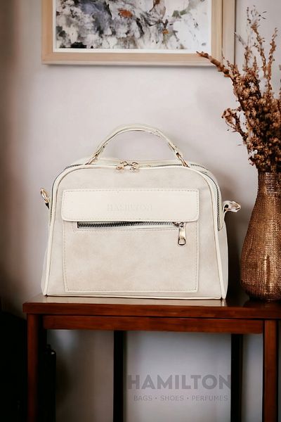 HAMILTON Original Women's Crossbody and Handbag with Adjustable Strap Leather Textured Three-Eye Large Stylish Shoulder and Hand Bag