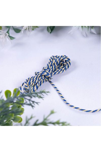 demontecraft Martaniçka rope bracelet rope is dark blue yellow and 5 meters.