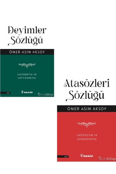 Destek Yayınları Deyimler Sözlüğü - Atasözleri Sözlüğü - İlköğretim ve Ortaöğretim - Ömer Asım Aksoy 2 KİTAP SET