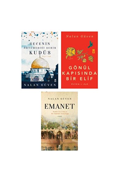 Timaş Yayınları Nalan Güven 3 Kitap Set - Gecenin Örtemediği Şehir Kudüs - Gö...