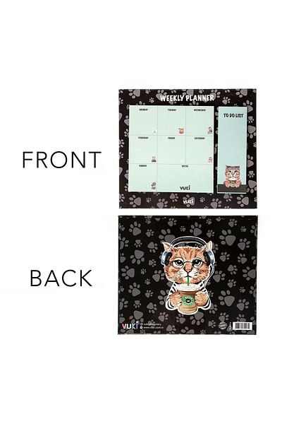 Şeker Ofisi Desktop Weekly Planner Notebook Model Cat