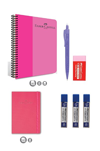 Faber Castell Purple Notebook Set
