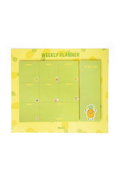 Şeker Ofisi Desktop Weekly Planner Notebook Model Pineapple