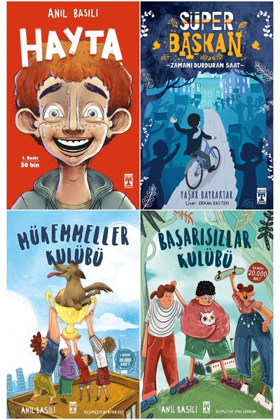 Timaş Çocuk 3. 4. 5. 6. Sınıf 4'lü Okuma Seti (HAYTA-SÜPER BAŞKAN-MÜKEMMELLER...