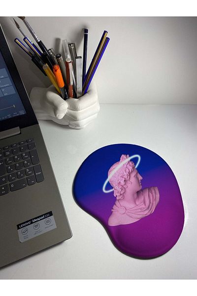 HobiShop Ρετρό 3d 1802 Mouse Pad με υποστήριξη καρπού
