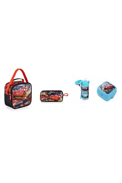 CARS NUTRITION BAG ECHO VICTORY, PENCIL BOX, NUTRITION BOWL AND WATER CAMP