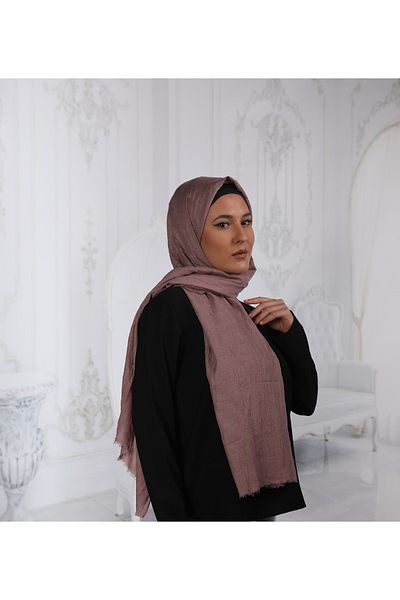 SpecialScarf Hijab Fashion BAMBOO CRASH SHWAL DRIED ROSE COLOR
