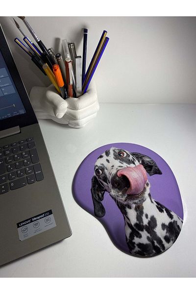 HobiShop Dalmatian Foam Printed Mouse Pad with Wrist Support