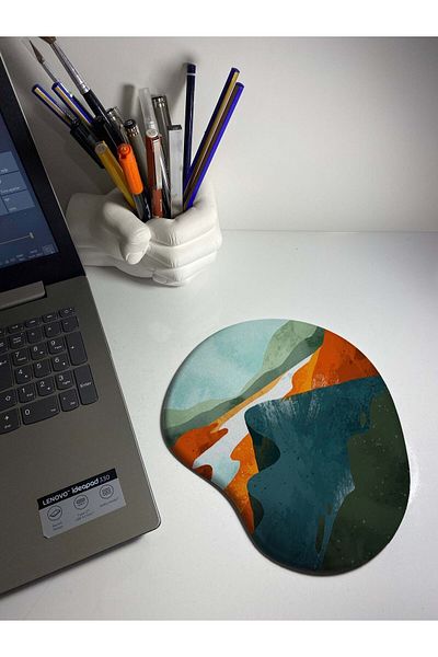HobiShop Illustrator Drawing 2321 Mouse Pad with Wrist Support