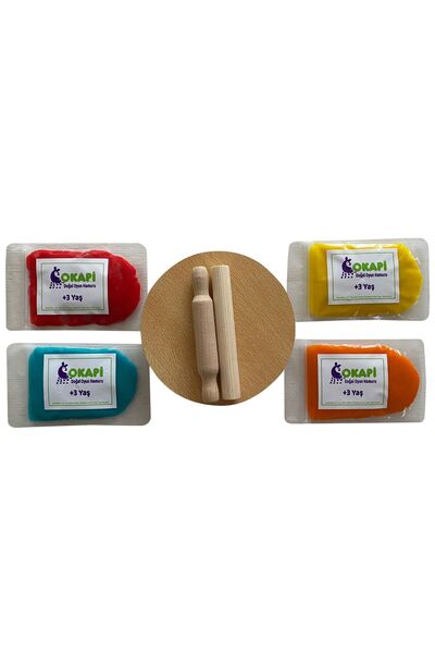 Okapi 4'lü Doğal Hamur Ve Masa Takımı