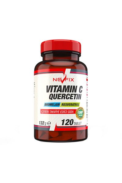 Nevfix Vitamin C Vitamin C Bromelian Quercetin 120 Tablets