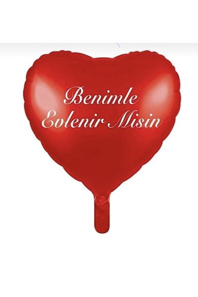 Yogi parti You Dont Marry Me Red Heart Foil Balloon