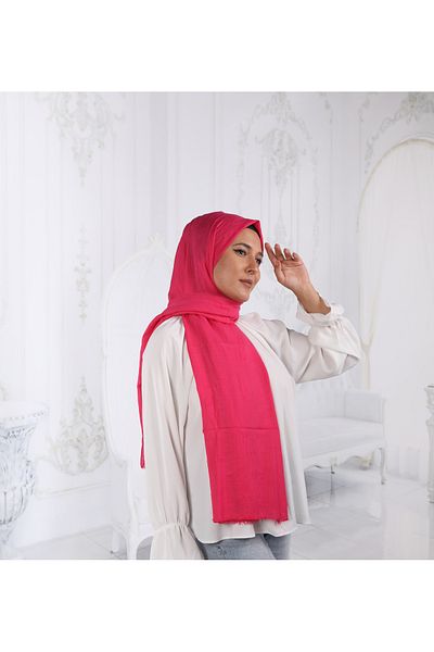 SpecialScarf Hijab Fashion BAMBOO CRASH SHWAL PINK COLOR