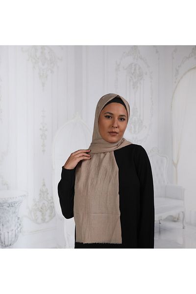 SpecialScarf Hijab Fashion BAMBOO CRASH SHWAL SAND COLOR