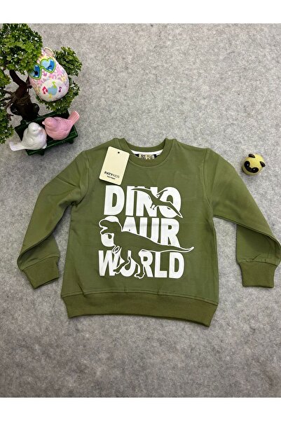 PATYKIDS ERKEK ÇOCUK DİNAZOR BASKILI SWEAT