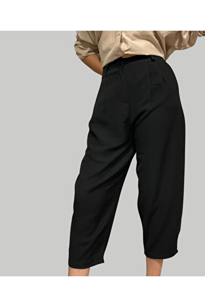 SHOPPİNG DD Γυναικείο Μαύρο Παντελόνι Σαλβάρ