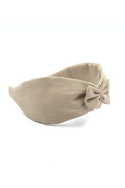 ZELİCE TASARIM Narrow BEIGE CROWN WITH TINY BOW DETAIL MF03