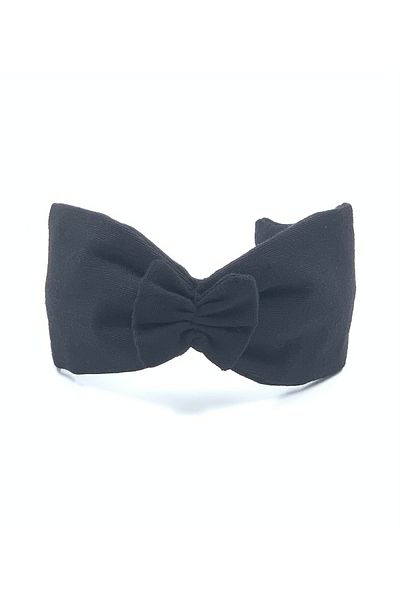 ZELİCE TASARIM Narrow BLACK CROWN WITH TINY BOW DETAIL MF01