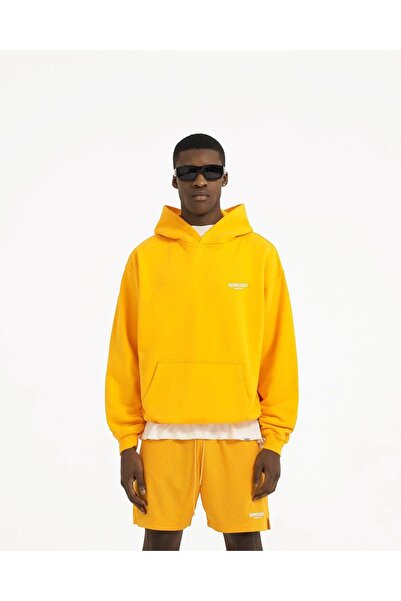 Benisengiydir Žlutá reprezentativní tištěná oversize unisex mikina s kapucí