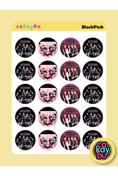 cakaybu Set de autocolante BlackPink A4 1 foaie