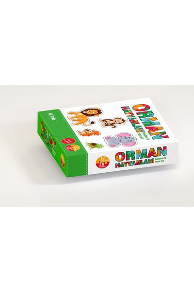 KOLİX Baby Puzzle Forest Animals Educational Game Cards