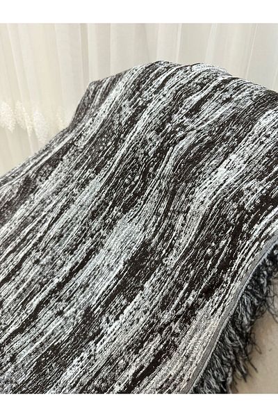 Özlü Home Памучен Диван - Калъф за Разтегателен Диван 170x220 Дизайн "Кипчак" Антислип Покривало за Диван Кафяво