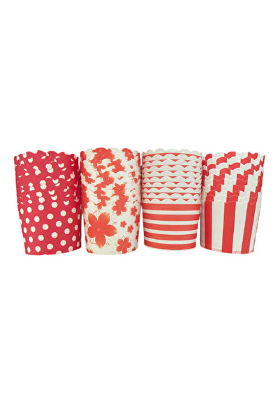 PASTRY PLANET كبسولة من الورق المقوى الأحمر