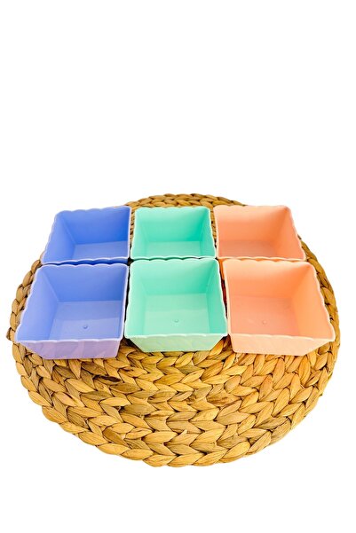 lufy BREAKFAST COOKIES SET OF 6 SQUARE BOWLS