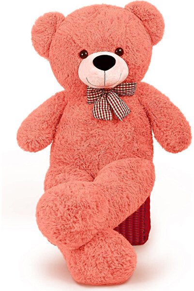 Sole 80 Cm Rengarenk Papyonlu Peluş Ayıcık + %100 Yerli