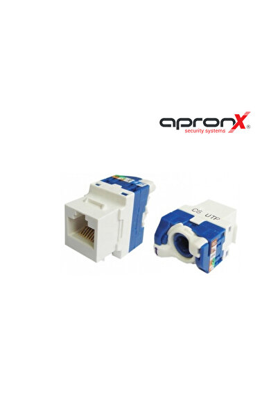 APRONX Apx-utp180 Cat6 180° Utp Keystone Jack (ÇEVİRMELİ TYPE) (100 ADET)