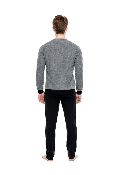 Mod Collection 3934 Set de pijamale pentru bărbați cu gât rotund