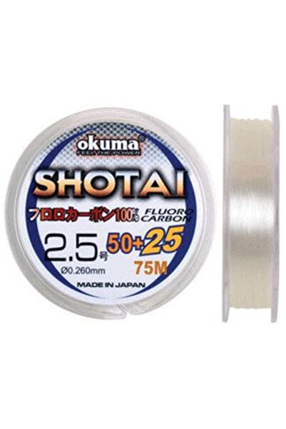 Okuma Shotai Fluorocarbon 75 mt 0,128 mm Misina