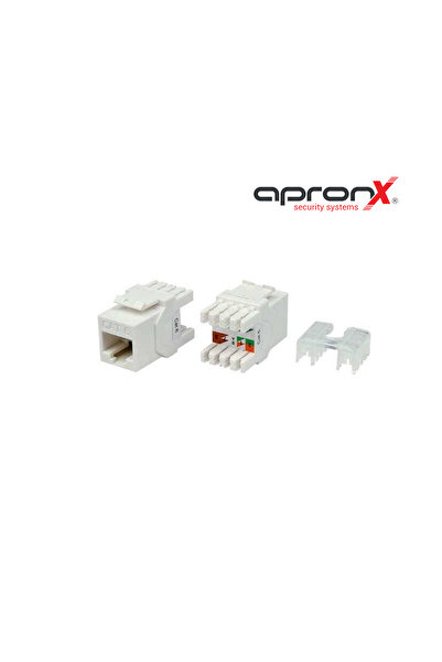APRONX APX-UTP181 CAT6 180° UTP Keystone Jack (1 Adet)