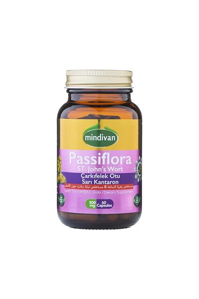 Mindivan Passiflora St. John's Wort Supplement for Relaxation