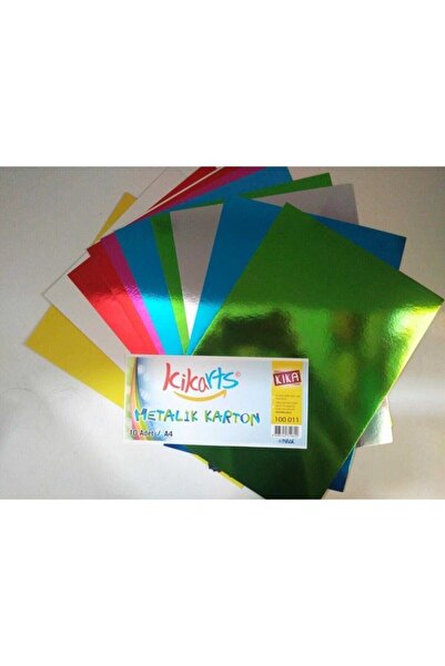 kikarts كرتون معدني مختلط 10 قطع A4