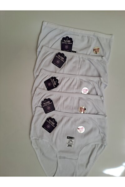 NARIYA Women's Panties High Waist 100% Cotton Bato 5 Pack 5 Piece Panties Comfortable Daily Underwear Underwear