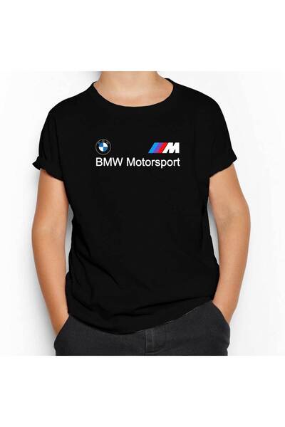 Generic Brand Tricou pentru copii logo BMW M Power Motorsport negru 13-14 ani