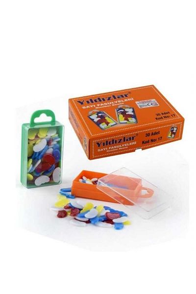 ÇEÇEN HOME (2PCS) Stars Number Beans with Plastic Box