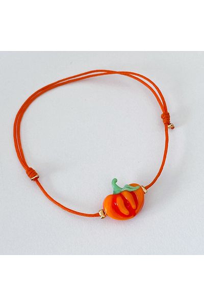 CHARMLUCKY Murano pumpkin bracelet