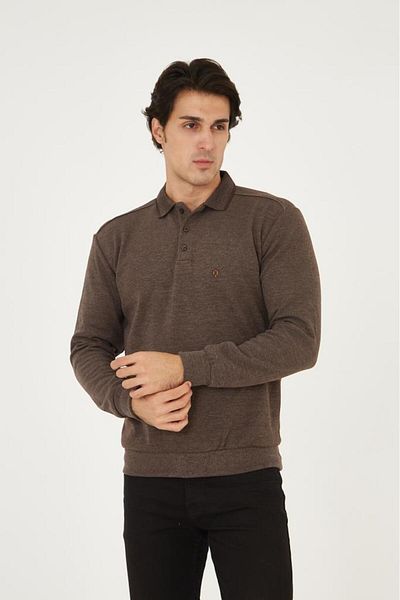 Rey Polo POLO COLLAR SHOULDER DETAIL SELANIC SWEATER (1260)