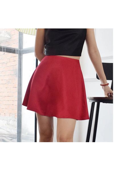 NSMLİFE Women's Mini Skirt Invitation Office Daily Combined Suitable Style Skirt