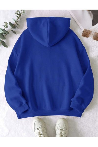 BYMEER Обикновен суичър с качулка Saks Blue