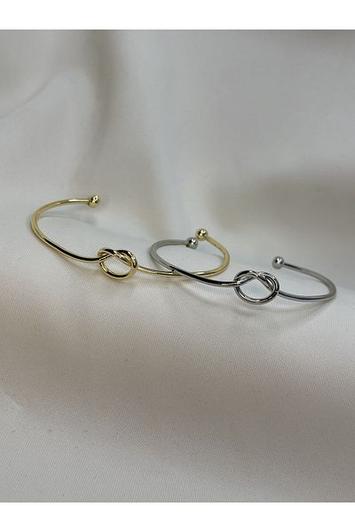 ismim bijuteri Knot Handcuff Bracelet Set of 2