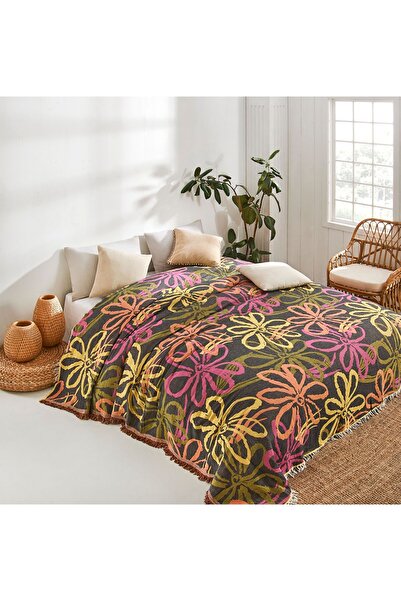 NAURA Concept Müslin Peştemal Pamuk Pike Yatak Örtüsü